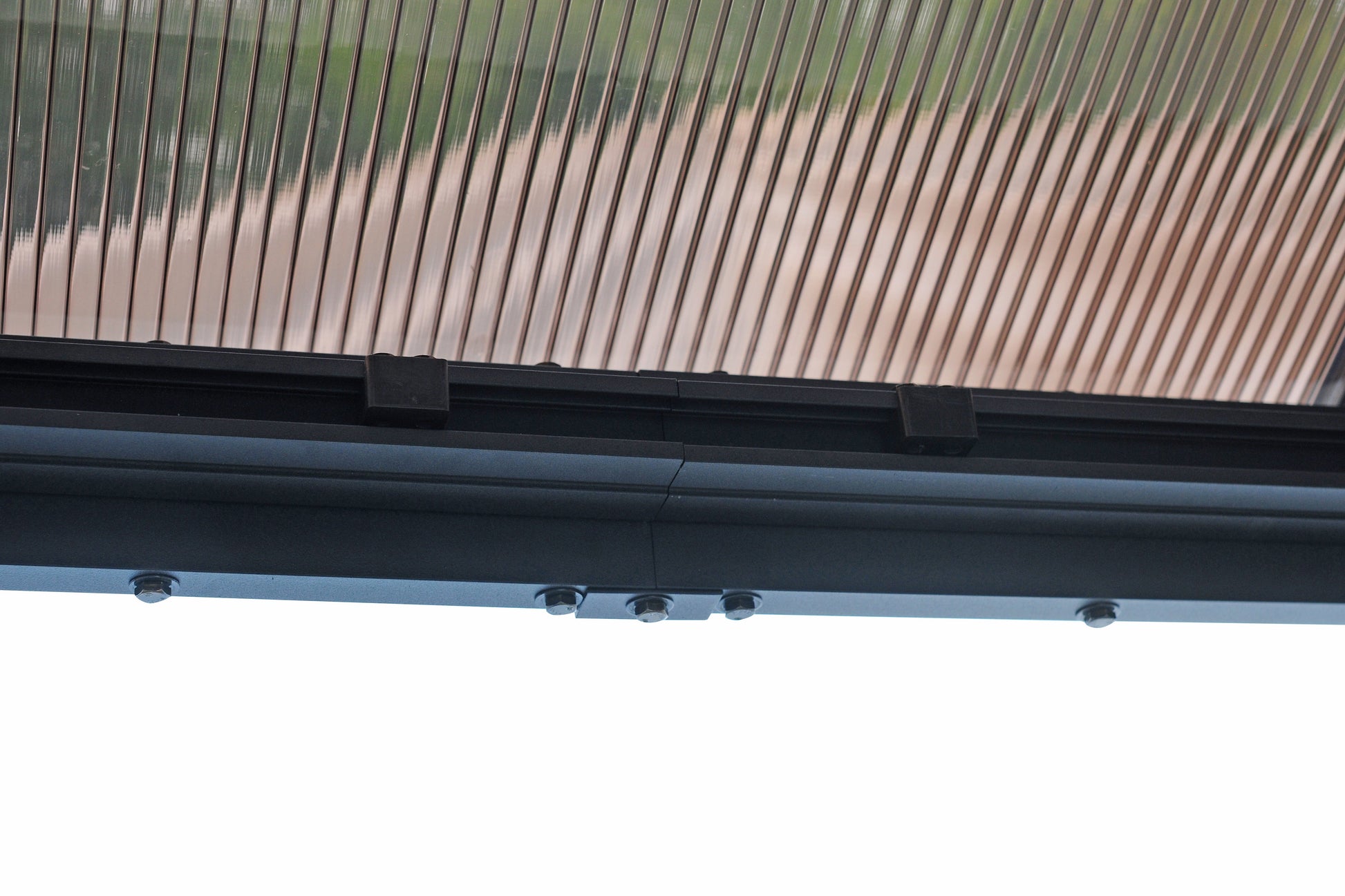 Elite Aluminium Black PC Garden Sunroom House 3x3.65m With window screen Polycarbonate Board roof