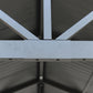 GazeboMate 3.66m x 6.1m Galvanized Steel Hardtop Gazebo with Sleek Aluminum Legs | Black Powdercoated