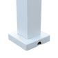 GazeboMate 2.4x2.4M White Semi Permanent Louvred Gazebo Heavy Duty Wind Resistant