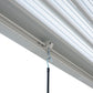 GazeboMate 2.4x2.4M White Semi Permanent Louvred Gazebo Heavy Duty Wind Resistant
