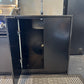 Grill King Signature Series Outdoor BBQ Kitchen Package – Rockpool Black Stone Bench-Top, Black Aluminium Cabinets | 4-Burner Built-In BBQ + Rotisserie + 150L Outdoor Fridge