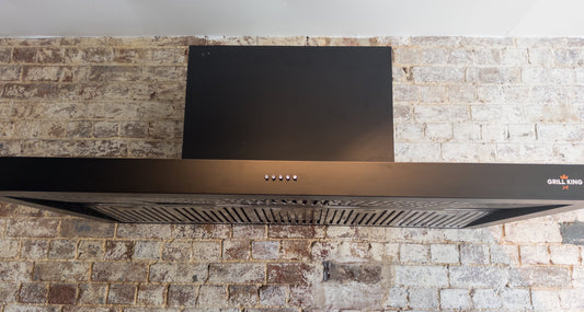Grill King 120CM Commercial BBQ Rangehood Black Stainless Steel