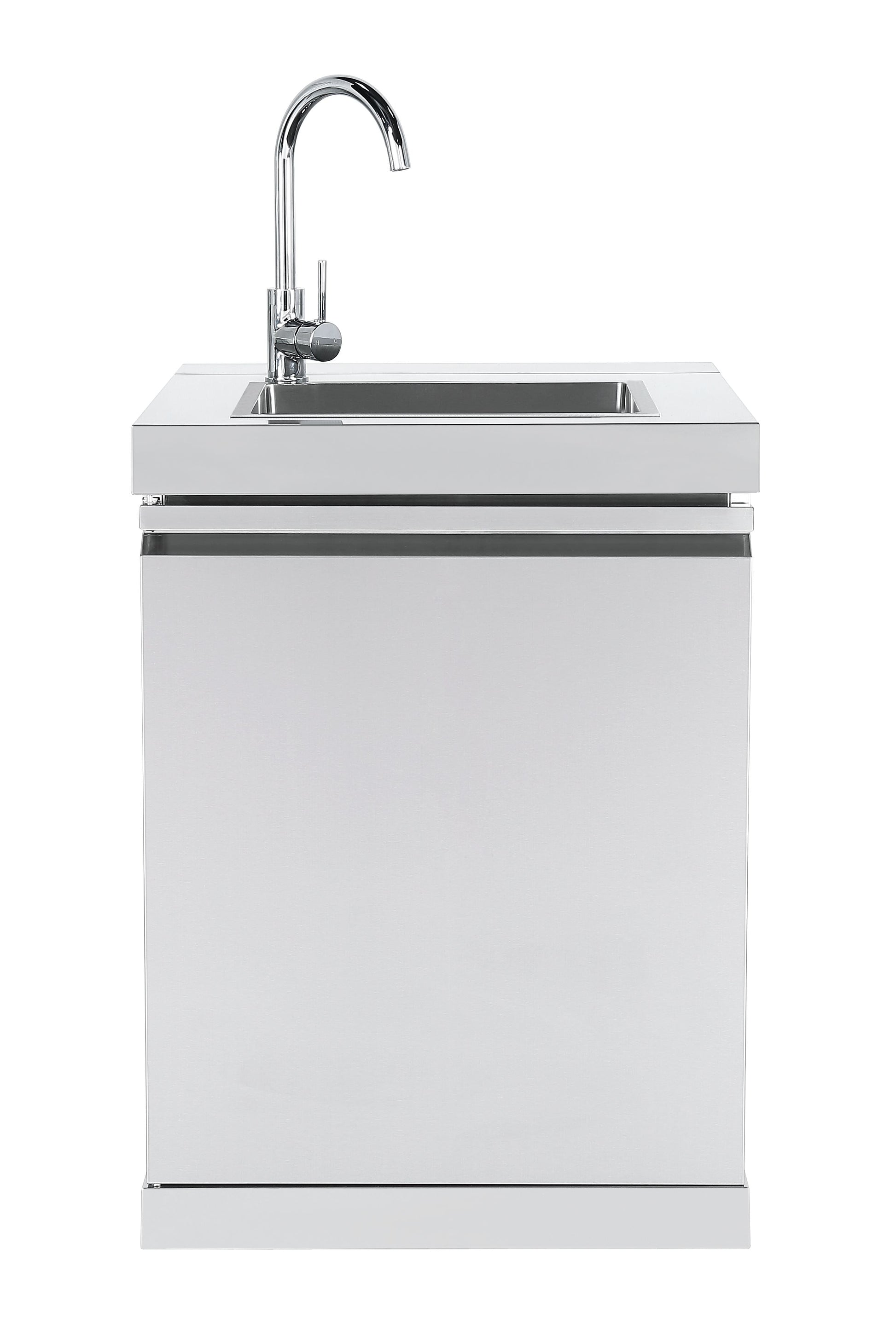 Hurricane 6-Burner Outdoor BBQ Kitchen + 188L Kegerator : Stainless Steel, Fridge, Sink, Height Adjustable