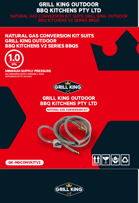 Grill King Gas Conversion Kit Suits Grill King V2 Series