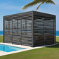 Pergola Shutter Wall in Monument Powder Coated suits Gazebo Mate Louvered Gazebo