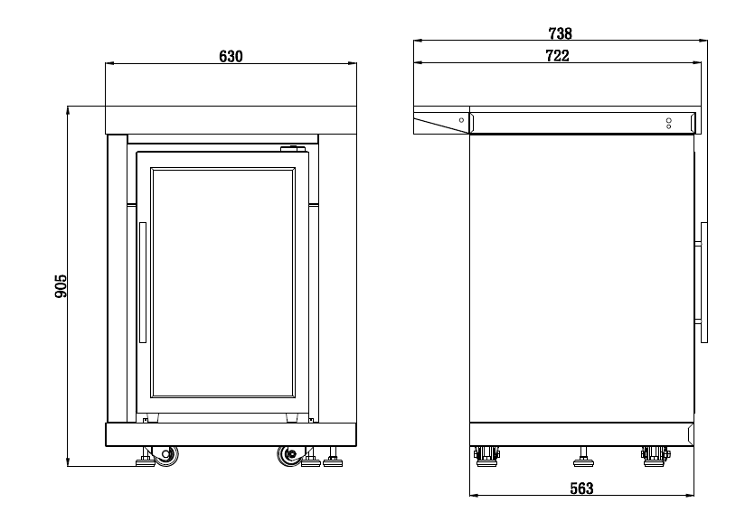 Rockpool Black 4B + Wok: Designer Outdoor BBQ Kitchen Package Inc Fridge, Sink, Rear Infrared