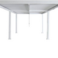 Wall Mounted 4M x 6M Semi Permanent Louvered Gazebo Monument Aluminium Heavy Duty Wind Resistant