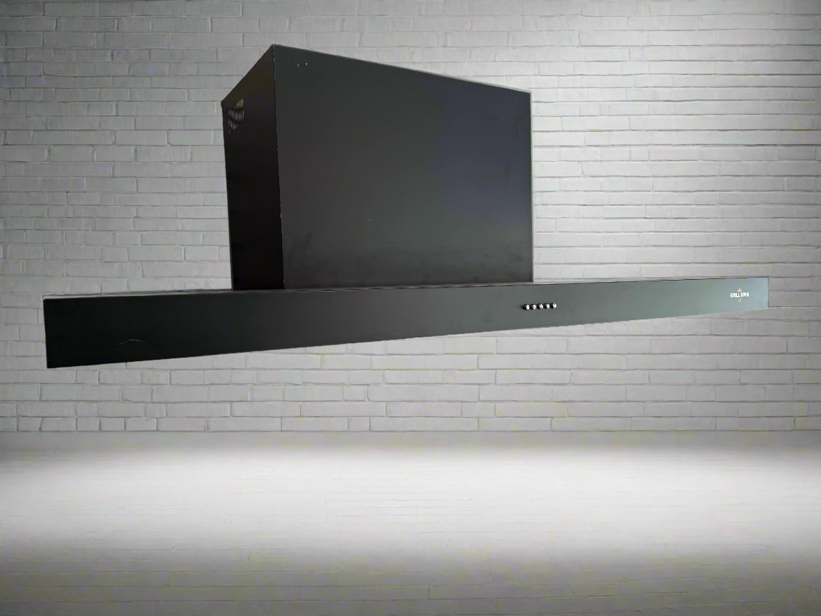 Grill King 120CM Commercial BBQ Rangehood Black Stainless Steel