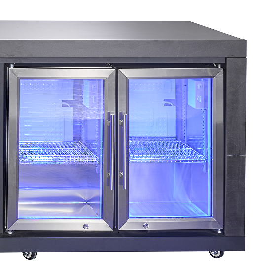 Rockpool Charcoal RHS 2 Door Fridge Module | Suits Rockpool Drop In BBQ Kitchen