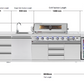 Hurricane 6-Burner Outdoor Kitchen 304 Stainless Steel BBQ Package Inc Triple Fridge, Sink, 3 Drawer Storage, Side Wok & Rear Infrared Burner
