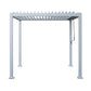 GazeboMate 3Mx4M Semi Permanent Louvered Gazebo Monument Aluminium Heavy Duty Wind Resistant