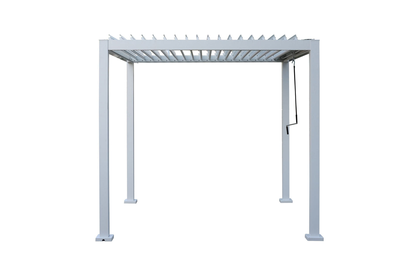 GazeboMate 3Mx4M Semi Permanent Louvered Gazebo Monument Aluminium Heavy Duty Wind Resistant