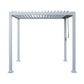 GazeboMate 3Mx4M Semi Permanent Louvered Gazebo Monument Aluminium Heavy Duty Wind Resistant