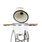 Grill King 16” Red Kamado Ceramic Charcoal Grill With Trolley & Side Tables