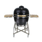 Grill King 16” Red Kamado Ceramic Charcoal Grill With Trolley & Side Tables