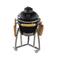 Grill King 16” Red Kamado Ceramic Charcoal Grill With Trolley & Side Tables