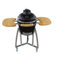 Grill King 16” Red Kamado Ceramic Charcoal Grill With Trolley & Side Tables