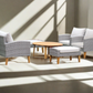 SIENA 6 Piece White + White Cushions Outdoor Lounge Set