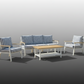 Zurich 4-Piece Aluminium Outdoor Lounge Setting — Hampton