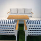 Zurich 4-Piece Aluminium Outdoor Lounge Setting — Hampton