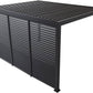 GazeboMate Combo: 3M x 4M Charcoal Aluminium Louvered Gazebo + Charcoal Retractable Privacy Screen