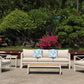 5-Piece Modern Outdoor Lounge Furniture Set Inc 3-Seater Day Bed, Coffee Table, Side Table & 3+1+1