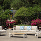 5-Piece Modern Outdoor Lounge Furniture Set Inc 3-Seater Day Bed, Coffee Table, Side Table & 3+1+1