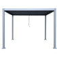 GazeboMate 3Mx4M Semi Permanent Louvered Gazebo Monument Aluminium Heavy Duty Wind Resistant
