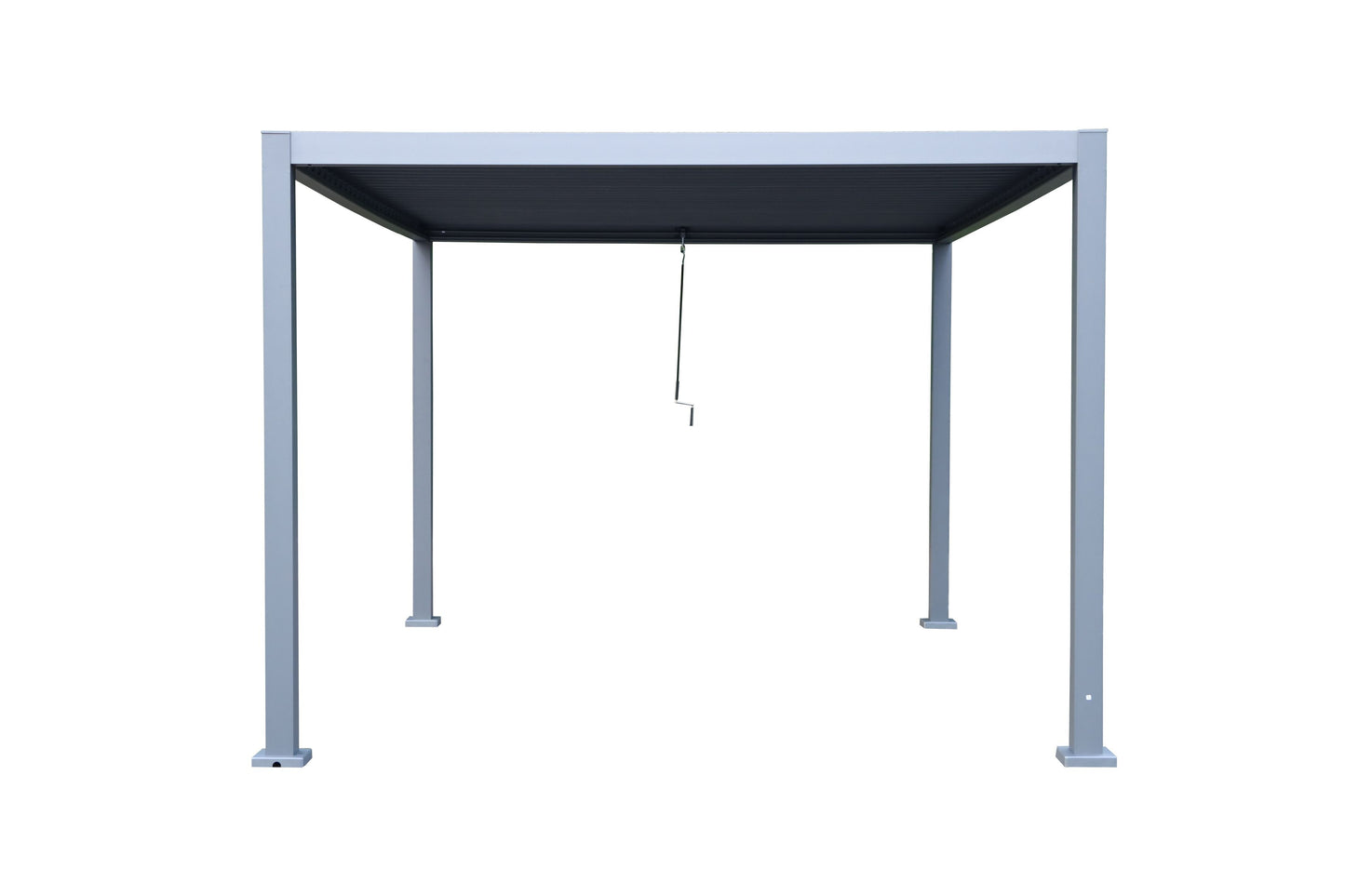 GazeboMate 3Mx4M Semi Permanent Louvered Gazebo Monument Aluminium Heavy Duty Wind Resistant