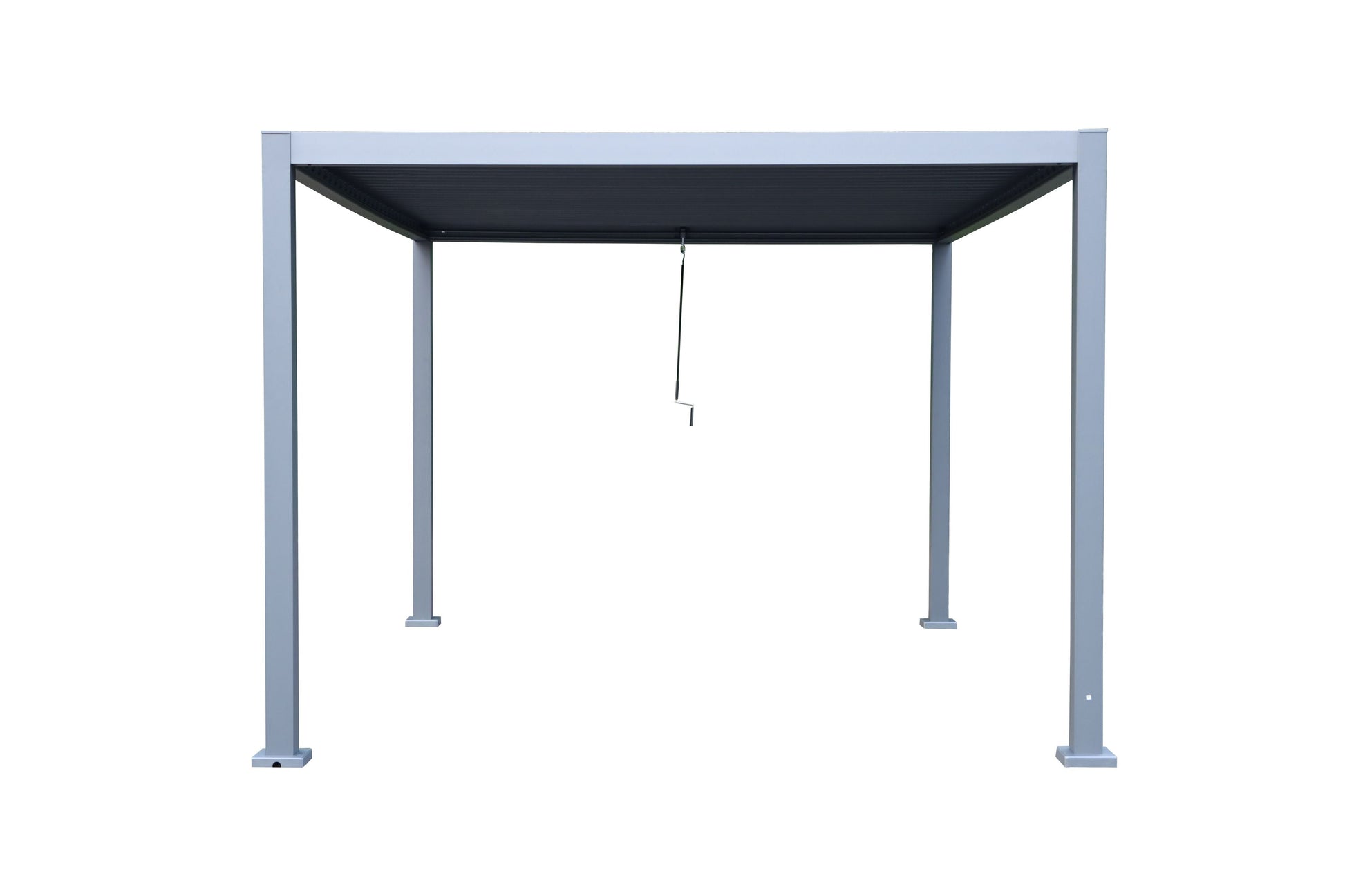 GazeboMate 3Mx4M Semi Permanent Louvered Gazebo Monument Aluminium Heavy Duty Wind Resistant