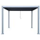 GazeboMate 3Mx4M Semi Permanent Louvered Gazebo Monument Aluminium Heavy Duty Wind Resistant