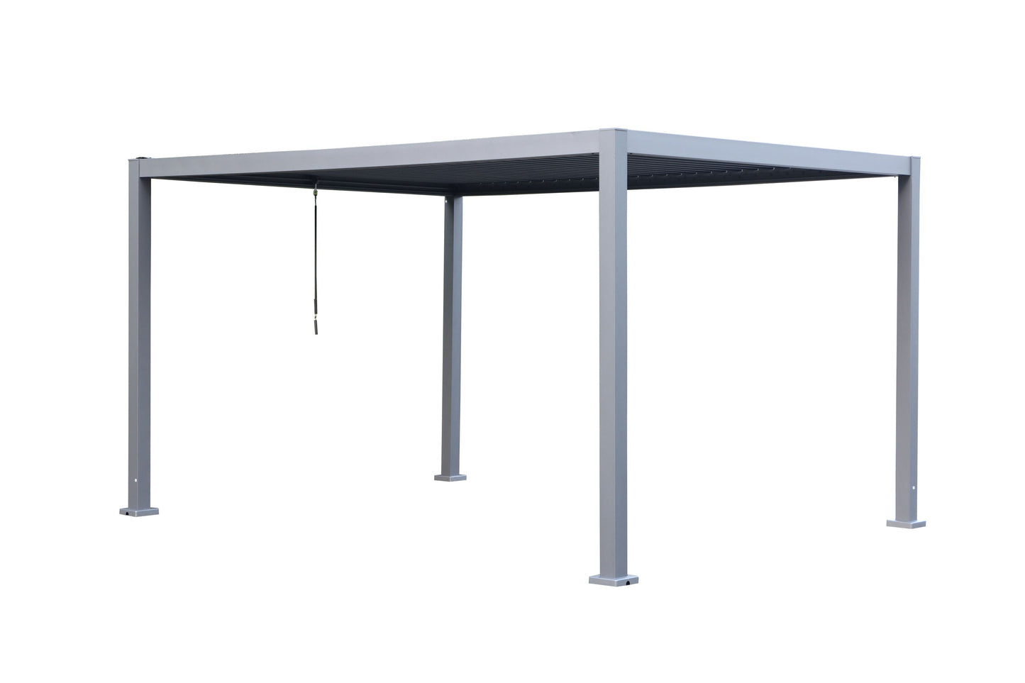 GazeboMate 3Mx4M Semi Permanent Louvered Gazebo Monument Aluminium Heavy Duty Wind Resistant