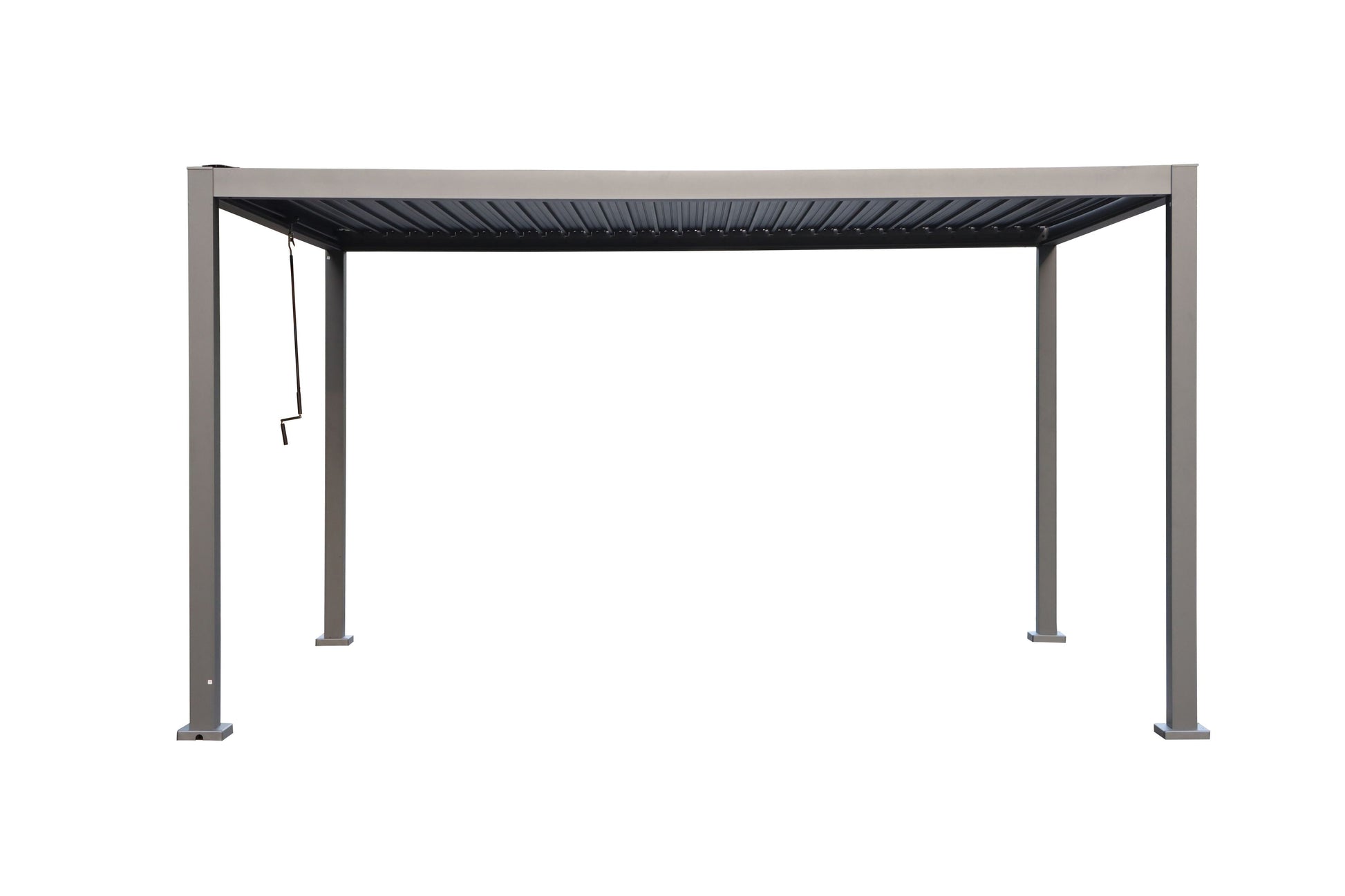 GazeboMate 3Mx4M Semi Permanent Louvered Gazebo Monument Aluminium Heavy Duty Wind Resistant