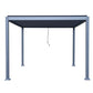 GazeboMate 3Mx4M Semi Permanent Louvered Gazebo Monument Aluminium Heavy Duty Wind Resistant