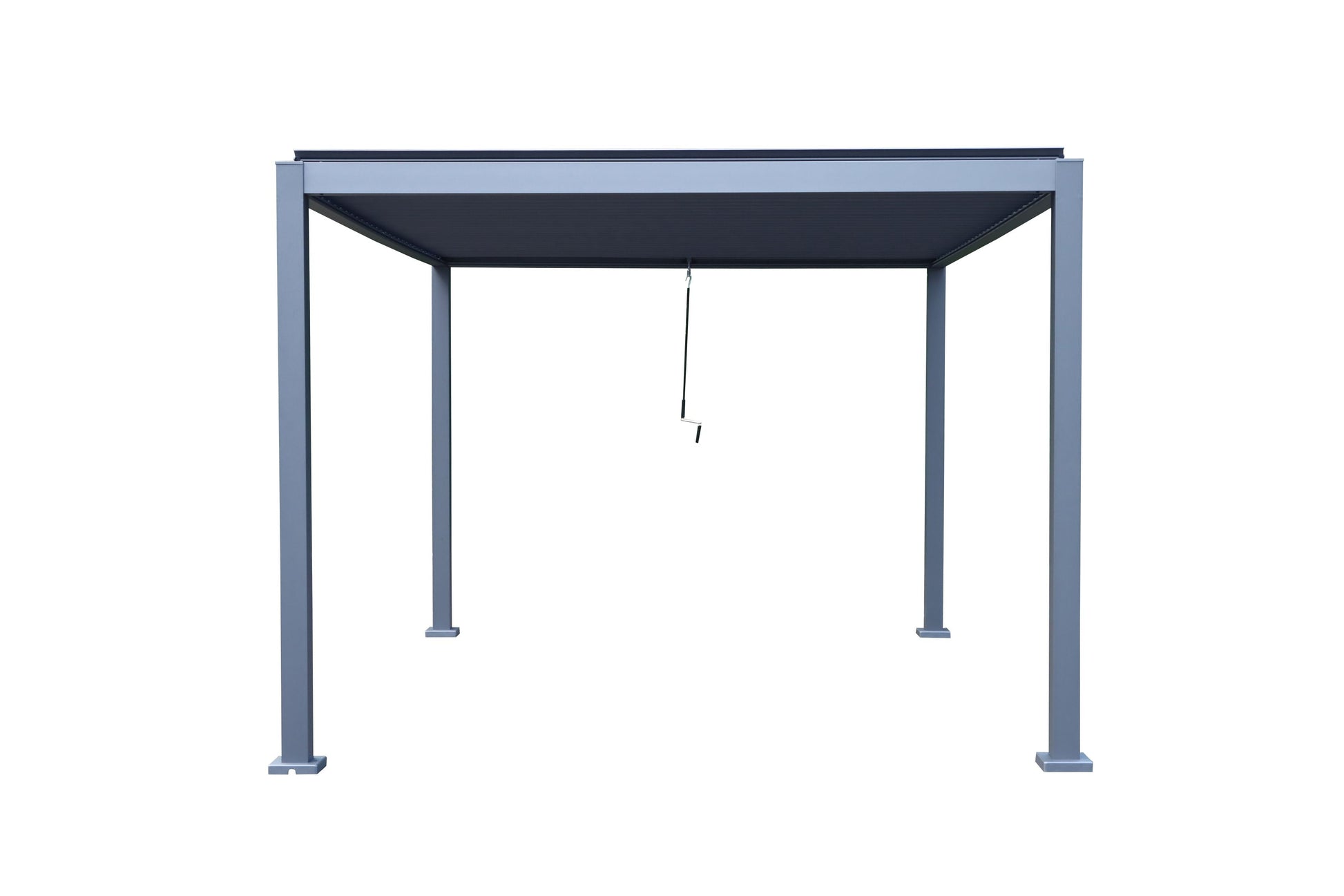GazeboMate 3Mx4M Semi Permanent Louvered Gazebo Monument Aluminium Heavy Duty Wind Resistant
