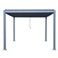 GazeboMate 3Mx4M Semi Permanent Louvered Gazebo Monument Aluminium Heavy Duty Wind Resistant