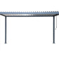 GazeboMate 3Mx4M Semi Permanent Louvered Gazebo Monument Aluminium Heavy Duty Wind Resistant