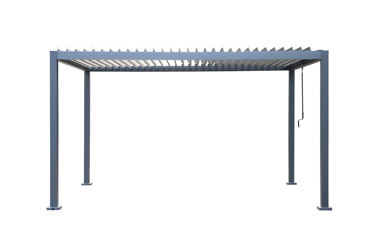 GazeboMate 3Mx4M Semi Permanent Louvered Gazebo Monument Aluminium Heavy Duty Wind Resistant