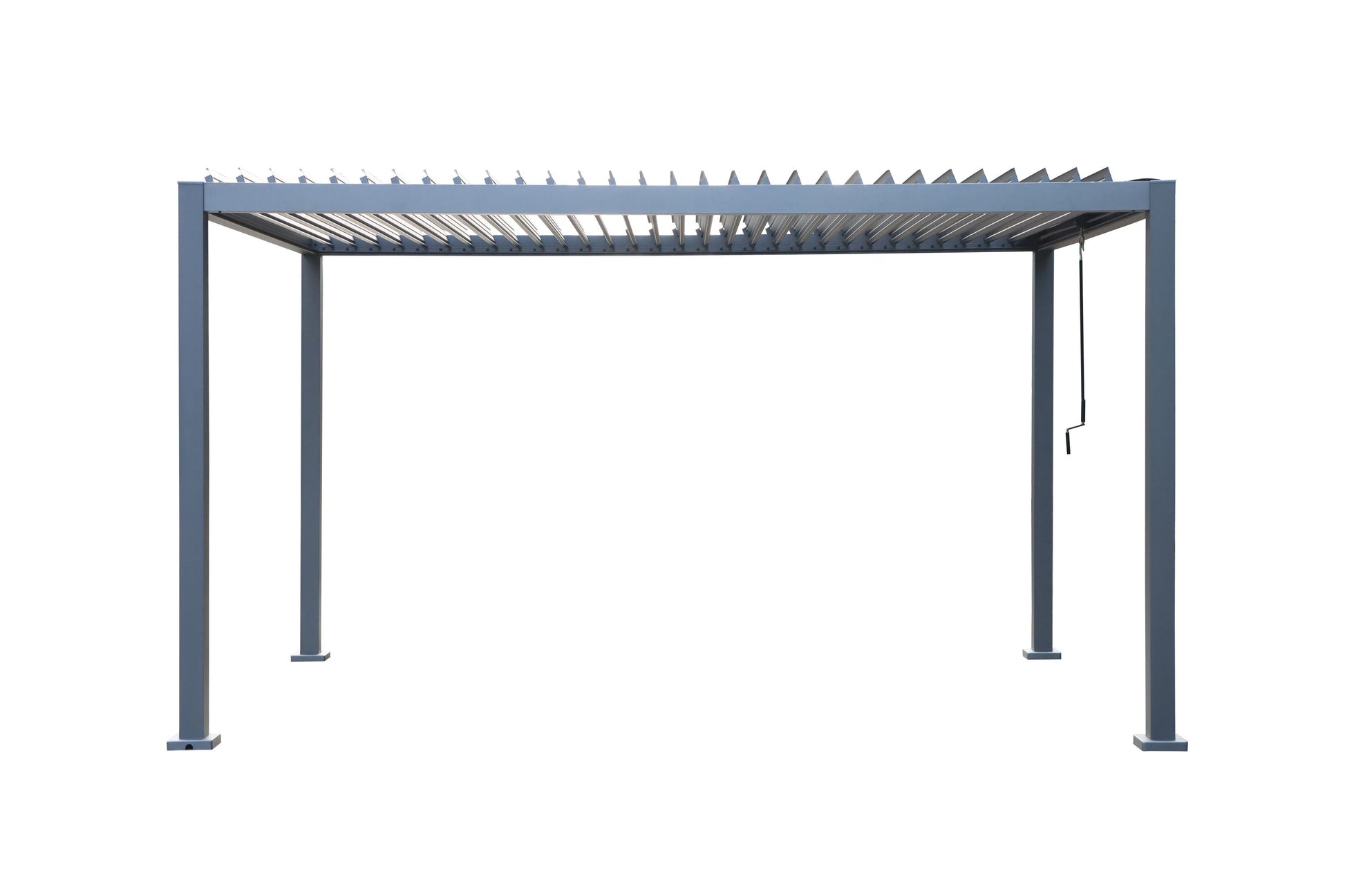 GazeboMate 3Mx4M Semi Permanent Louvered Gazebo Monument Aluminium Heavy Duty Wind Resistant
