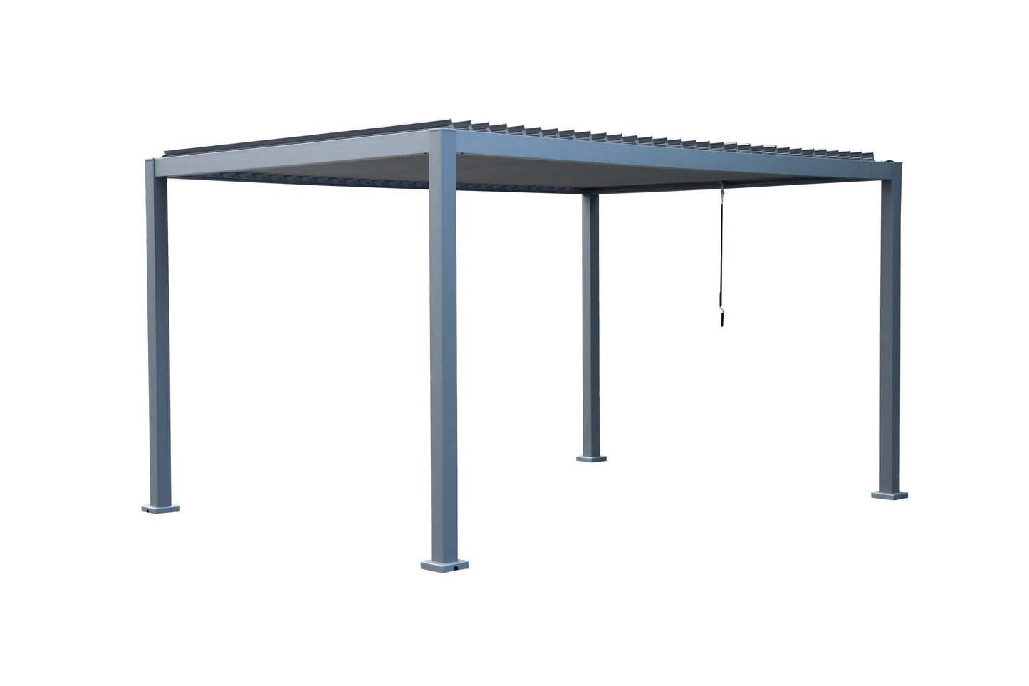 GazeboMate 3Mx4M Semi Permanent Louvered Gazebo Monument Aluminium Heavy Duty Wind Resistant