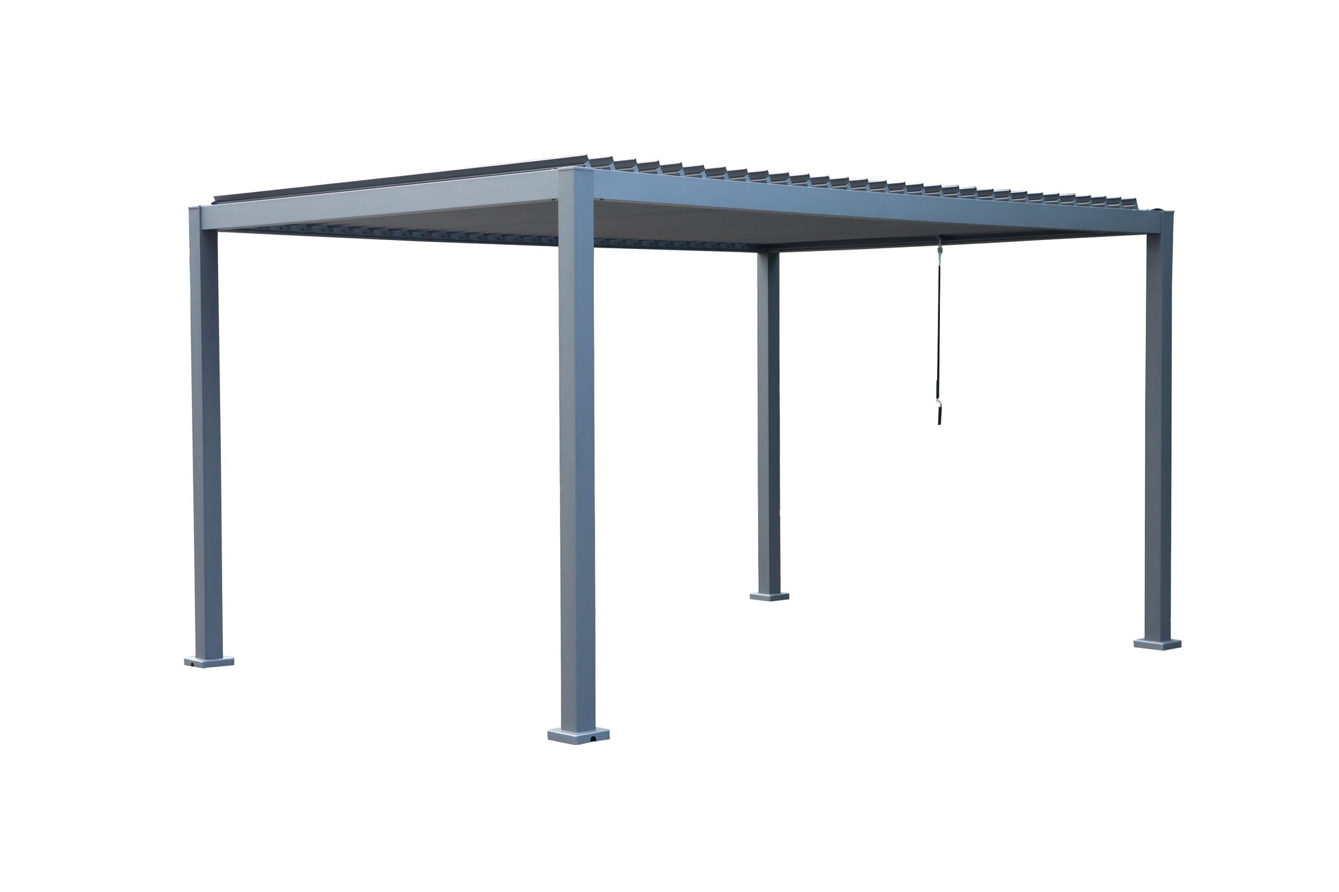 GazeboMate 3Mx4M Semi Permanent Louvered Gazebo Monument Aluminium Heavy Duty Wind Resistant