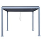 GazeboMate 3Mx4M Semi Permanent Louvered Gazebo Monument Aluminium Heavy Duty Wind Resistant