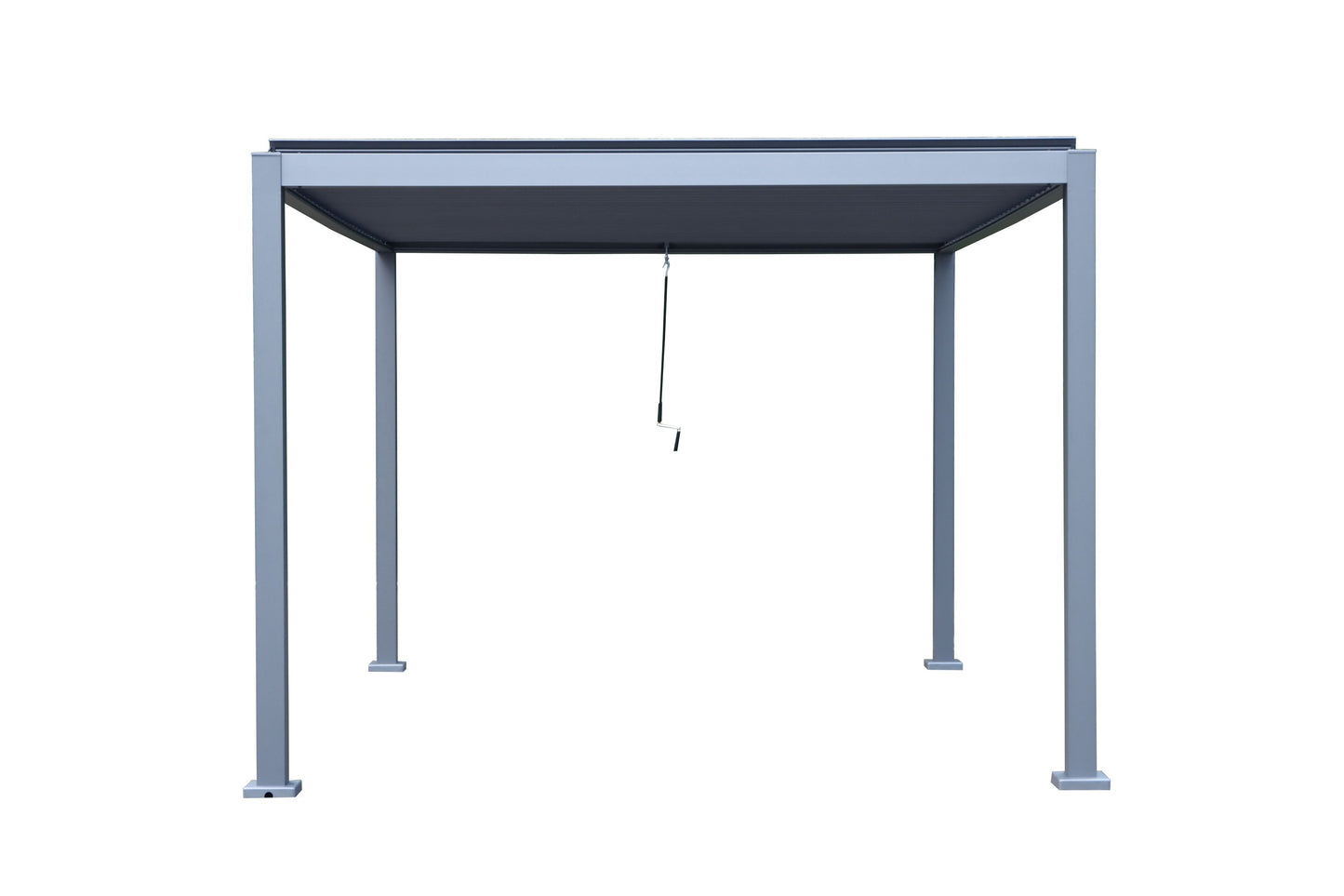 GazeboMate 3Mx4M Semi Permanent Louvered Gazebo Monument Aluminium Heavy Duty Wind Resistant