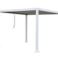 GazeboMate 4x4M Semi Permanent Louvered Gazebo Aluminium Pergola White Heavy Duty Wind Resistant
