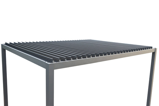 GazeboMate 3Mx4M Semi Permanent Louvered Gazebo Monument Aluminium Heavy Duty Wind Resistant