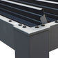 Wall Mounted 4M x 6M Semi Permanent Louvered Gazebo Monument Aluminium Heavy Duty Wind Resistant