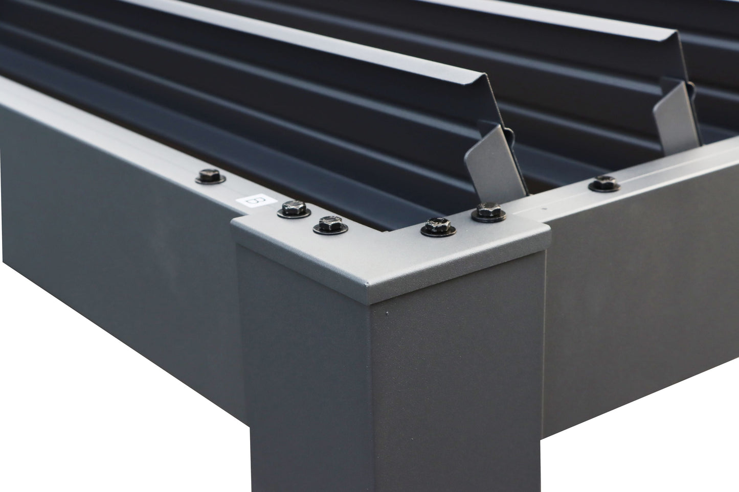 Wall Mounted 4M x 6M Semi Permanent Louvered Gazebo Monument Aluminium Heavy Duty Wind Resistant