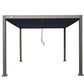 GazeboMate 3Mx4M Semi Permanent Louvered Gazebo Monument Aluminium Heavy Duty Wind Resistant