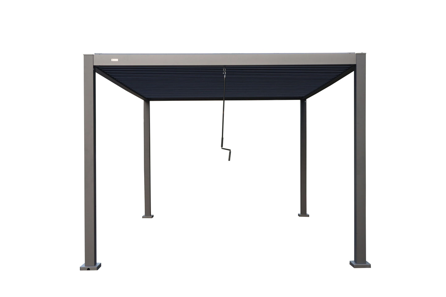 GazeboMate 3Mx4M Semi Permanent Louvered Gazebo Monument Aluminium Heavy Duty Wind Resistant