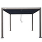 GazeboMate 3Mx4M Semi Permanent Louvered Gazebo Monument Aluminium Heavy Duty Wind Resistant